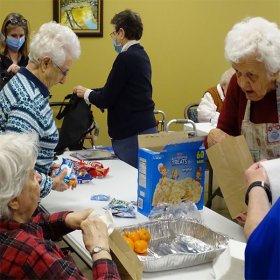 Making Lunches for Maconon Brown