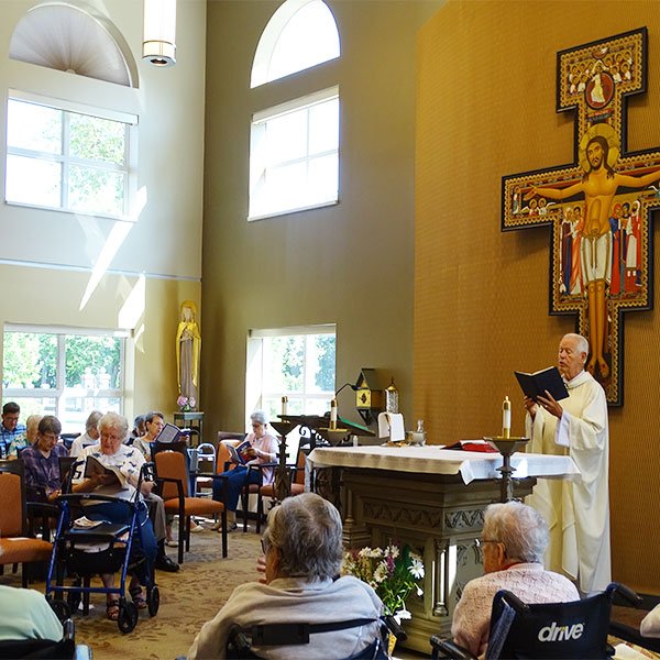 Father Jim at Mass